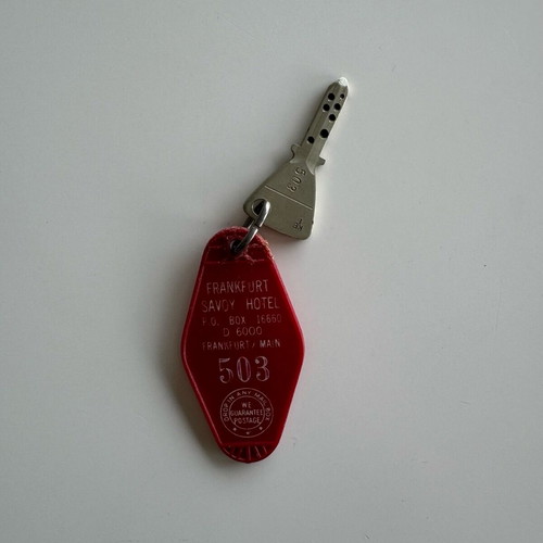 Vintage Savoy Frankfurt hotel key #503 used