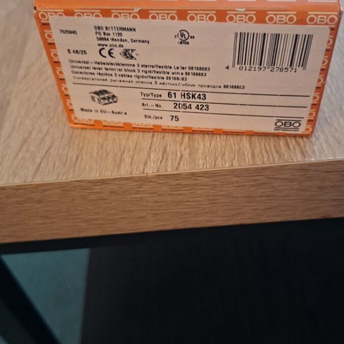 Triple terminal blocks new sealed in box