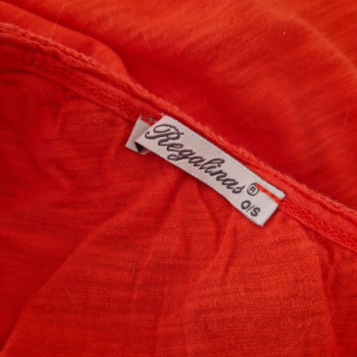 Regalinas asymmetrical coral blouse new, one size with embroidery