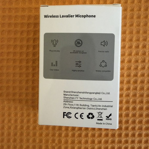 Kou-zone Wireless Lavalier Microphone, wireless, plug & play