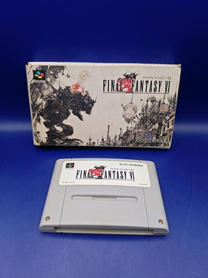 Final Fantasy VI Super Famicom used, original Japanese box