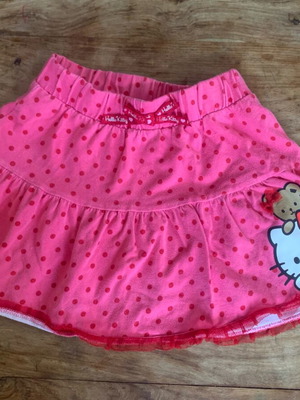 H&M Hello Kitty παιδική φούστα με κόκκινο πουά, 116 εκ.
