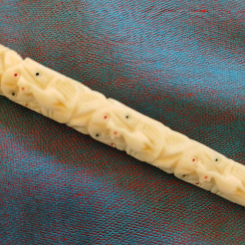 Carved Smoking Pipe from Bone 19th Century like new