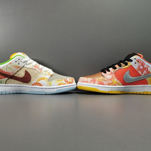 Nike SB Dunk Low Street Hawker Inspired Sneakers New, colorful handmade custom