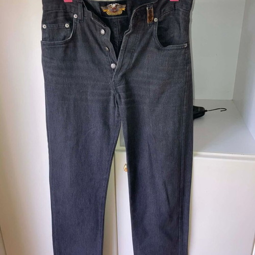 Harley Davidson vintage men's pants in charcoal gray, like new, sizes L and M