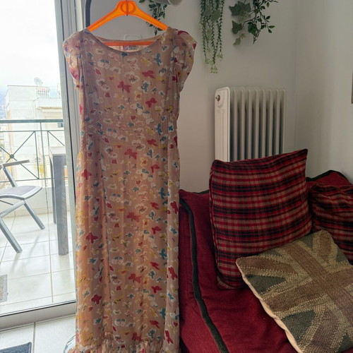 Long spring dress like new, multicolored, size S