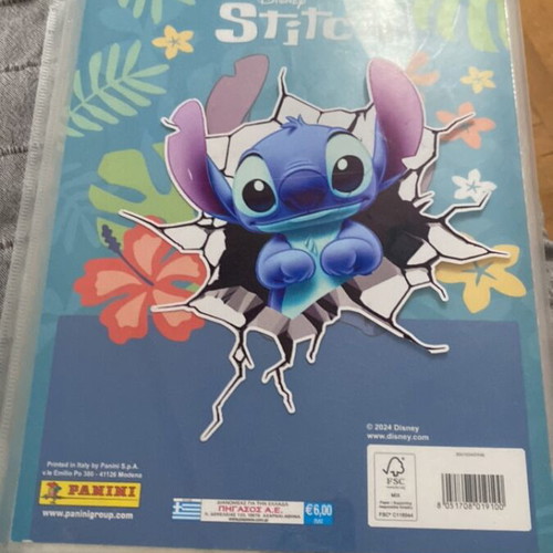 Stitch Panini Card Album 2024 like new with few missing cards