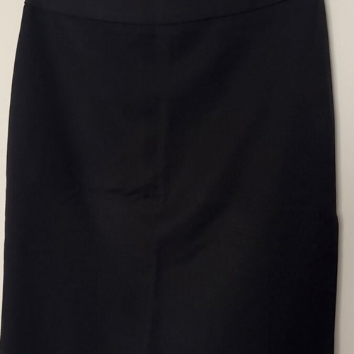 Mini skirt ICE used, black cotton with side slit, size S