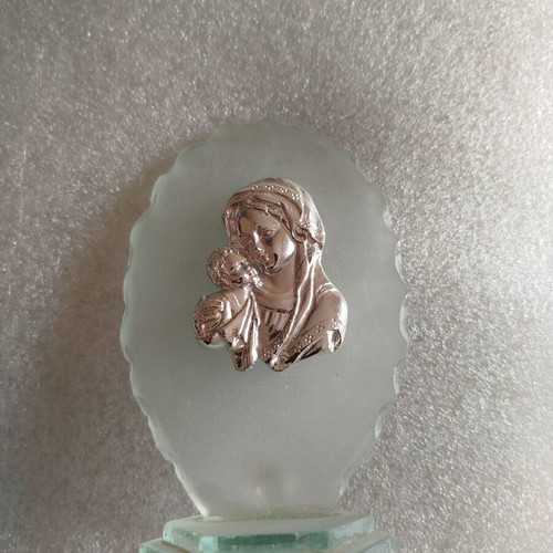 Glass decorative images used, set of four