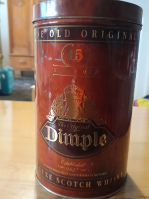 Dimple collectible metal tin used
