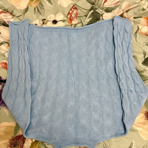 Massimo Dutti blue sweater new, size M, cashmere and Merino wool