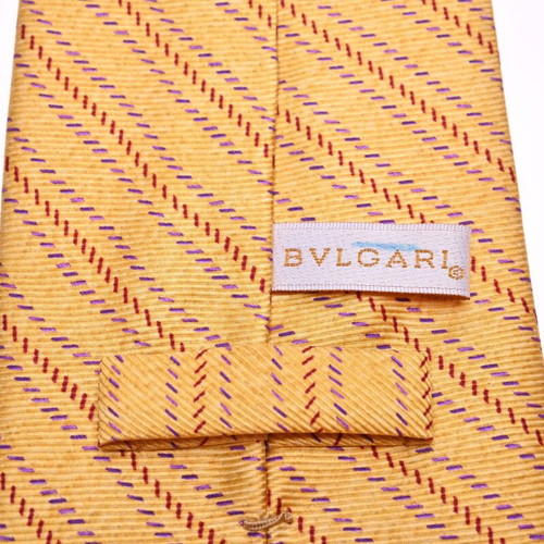 Bvlgari tie like new, yellow silk
