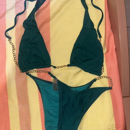 Swimsuit like new, black and multicolor, sizes XS and S