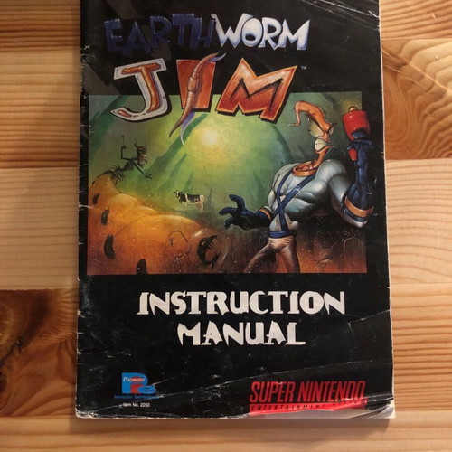 Nintendo SNES Earthworm Jim used NTSC CIB