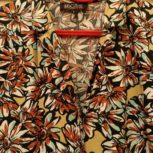 Brigitte dress like new, short sleeve, long, multicolor, size L