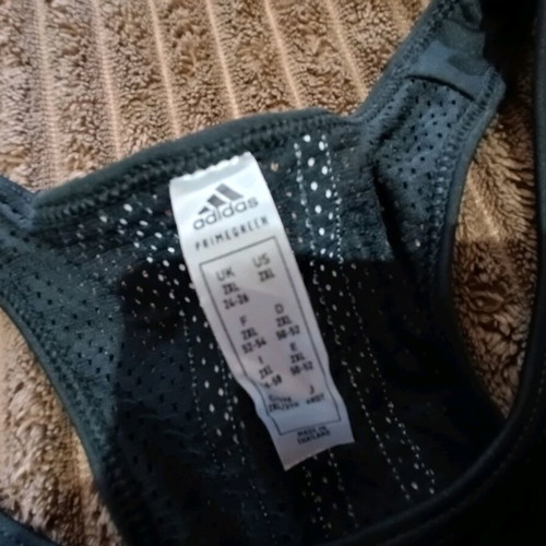 Adidas bustier new, black, size XXL