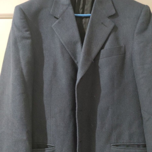 Red'ster by Redaelli men's jacket, wool silk linen, size 52, blue