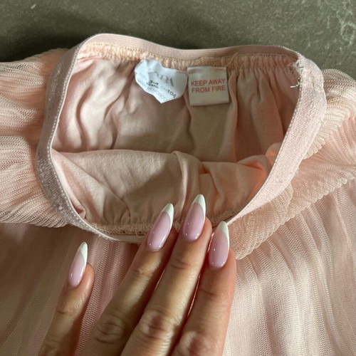 Zara tulle skirt for girls like new, pink, size 3-4 years