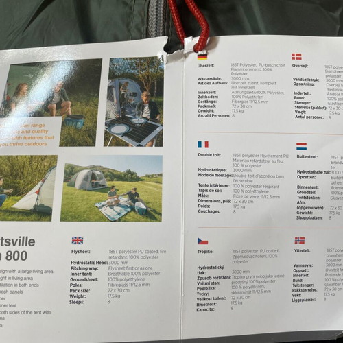 Easy Camp Huntsville Twin 800 Tent new, 8-person, 4 rooms
