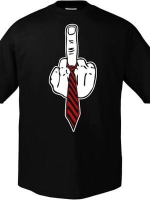 Fun Middle Finger T-shirt XXL Fruit of the Loom καινούργιο, μαύρο πολύχρωμο