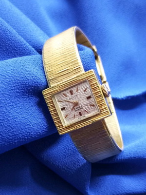 Royce Swiss 17Rubis watch used, women's, gold plated