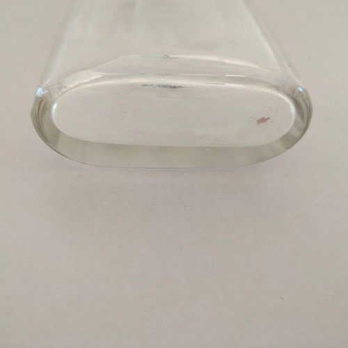 Glass bottle from barber set used