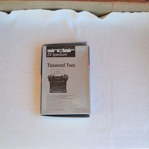 Sinclair ZX Spectrum 48K Tasword Two cassette used, text processor