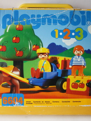 Playmobil 1 2 3 Case 6604 Άλογο και Μηλιά Δέντρο 1996 καινούργιο