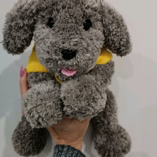 Handmade knitted puppy custom made