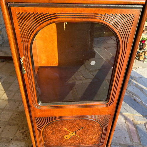 Living room furniture used, wooden with drawer and wheels