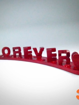 Love Heart 3D Printed Decorative Item new, ideal for gift