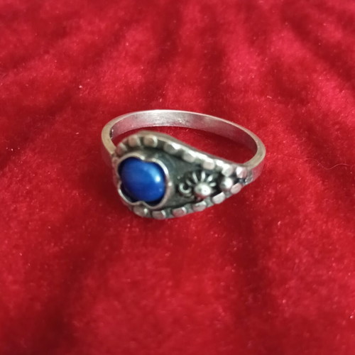 Silver ring 925 with Lapis Lazuli used by Aigner