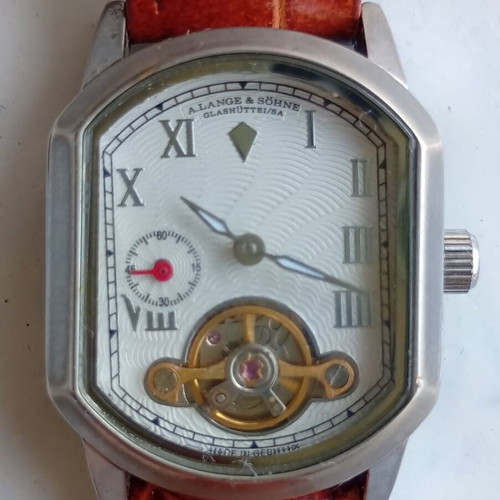 Mechanical watch with hidden erotic scene used