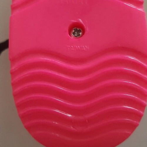 Vintage clown shoe keychain like new, pink and yellow