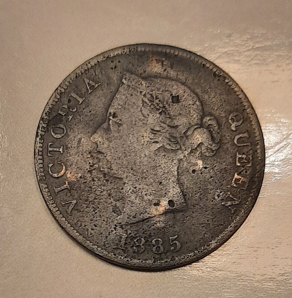 Cyprus half piastre 1885