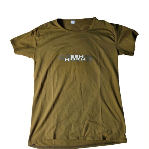 Men's green T-shirts size M, pack of 9, new with prints