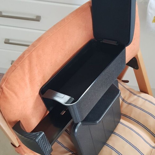 Multifunctional leather car armrest new with bottle holder and storage