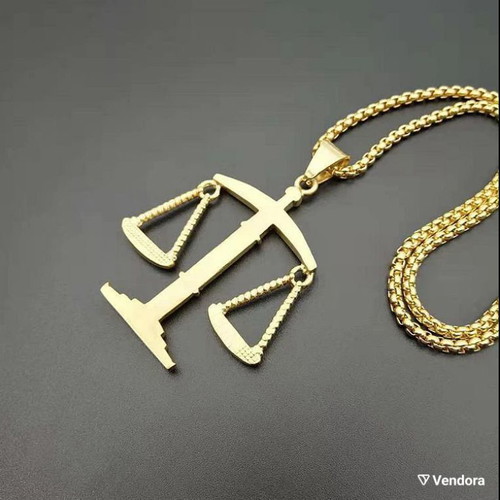 316L stainless steel scales necklace new, 60 cm chain length