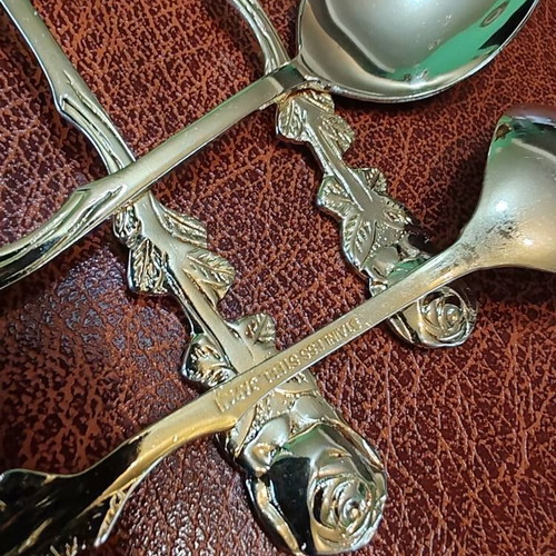 Hildesheim Rose Gold-Plated Dessert Spoons Set of 6