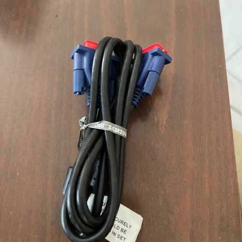 Samsung VGA cable 1.5 meters new, black with blue connectors