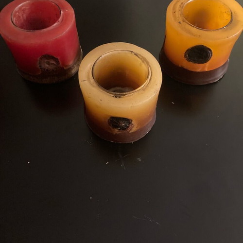 Decorative candles for tealights like new, handmade