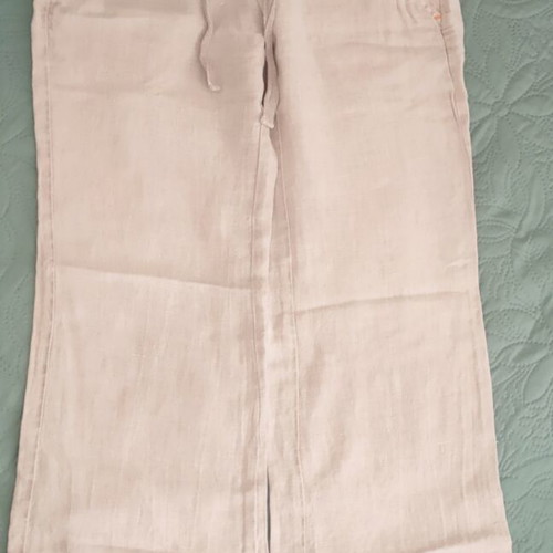 Linen pants Viva beige size S like new