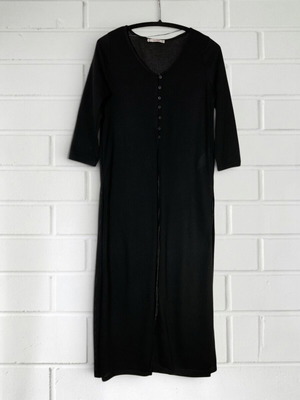 Pull & Bear long ribbed cardigan top size M new black