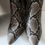 Μπότες over-the-knee καινούργιες με snake skin τύπωμα, νούμερο 41