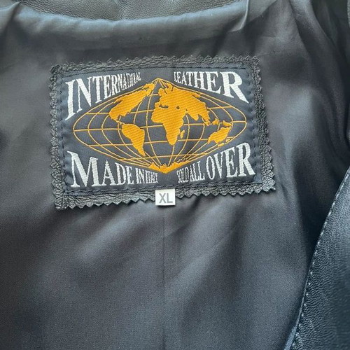 Women's leather jacket Vera Pelle black XL like new