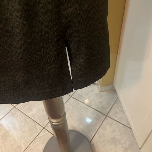 Midi sleeveless dress used, dark gray, size M 40