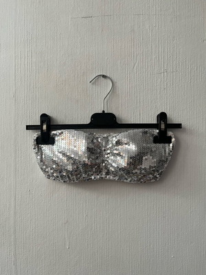 Crop top used, silver, size S-M