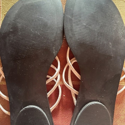Duke flat sandals with turquoise stones, size 41