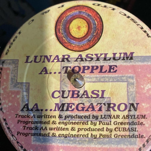Goa trance Lunar Asylum vinyl record used, electronic