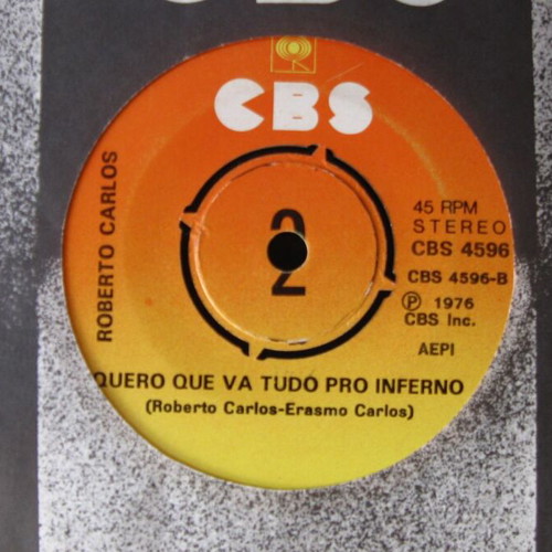 Roberto Carlos Alem Do Horizonte 45 RPM vinyl record like new, Latin